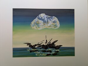 „Die Insel“, Öllasur auf Pappe, 100 x 70 cm, © Wolfgang Marquart 2007