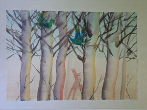 „Entdeckung“, Aquarell, 100 x 70 cm, © Wolfgang Marquart 2008