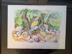 „Kalomo“, Aquarell, 51 x 41,5 cm, © Wolfgang Marquart 1992