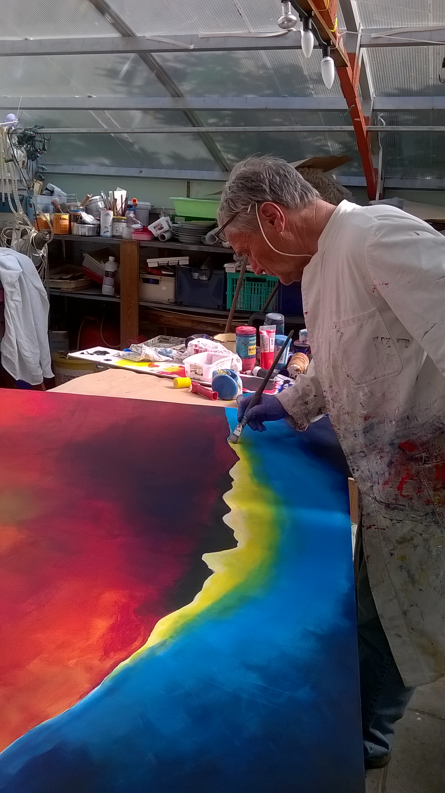 Bild von Wolfgang Marquart bei der Arbeit, © Wolfgang Marquart