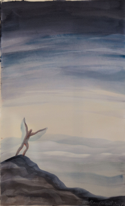 Zyklus der Elemente „Luft“, Öl/ Kreide auf Papier, 70 x 100 cm, © Wolfgang Marquart